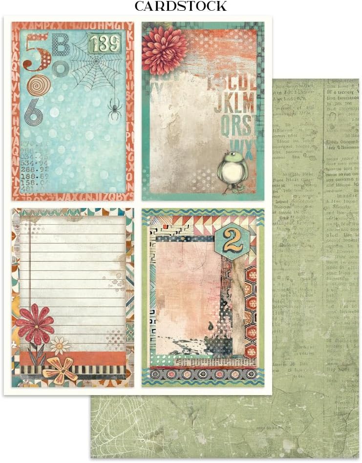 Stamperia - Junk Journal Stickers, Cut-Outs, and Backgrounds for Scrapbooks, Albums, Card Making, Bullet Journalling and More, Perfect for Hobbies, Crafts, and Gifting (Furry Friends)