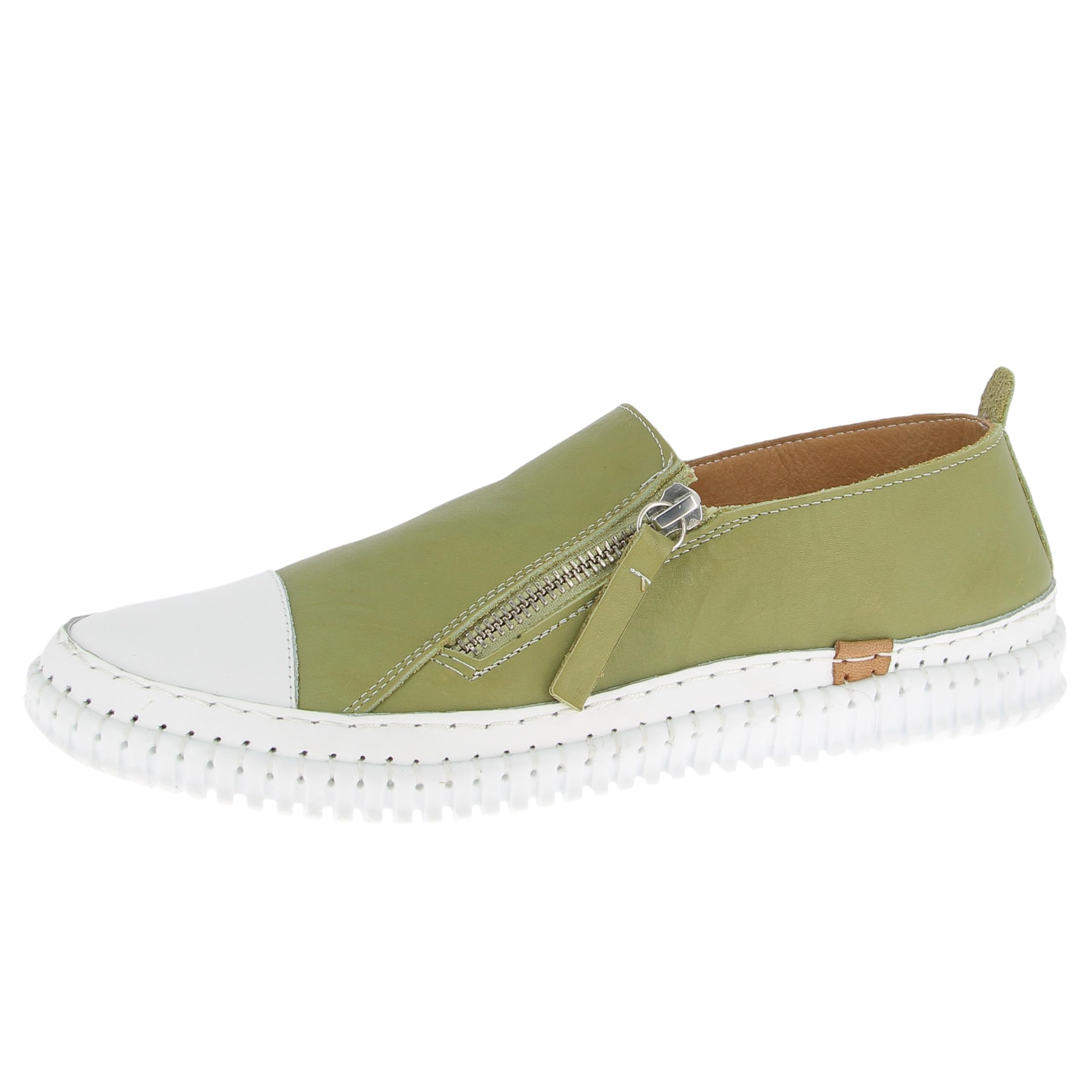 Andrea Conti Women's Low Top Trainers, Green, 8 UK