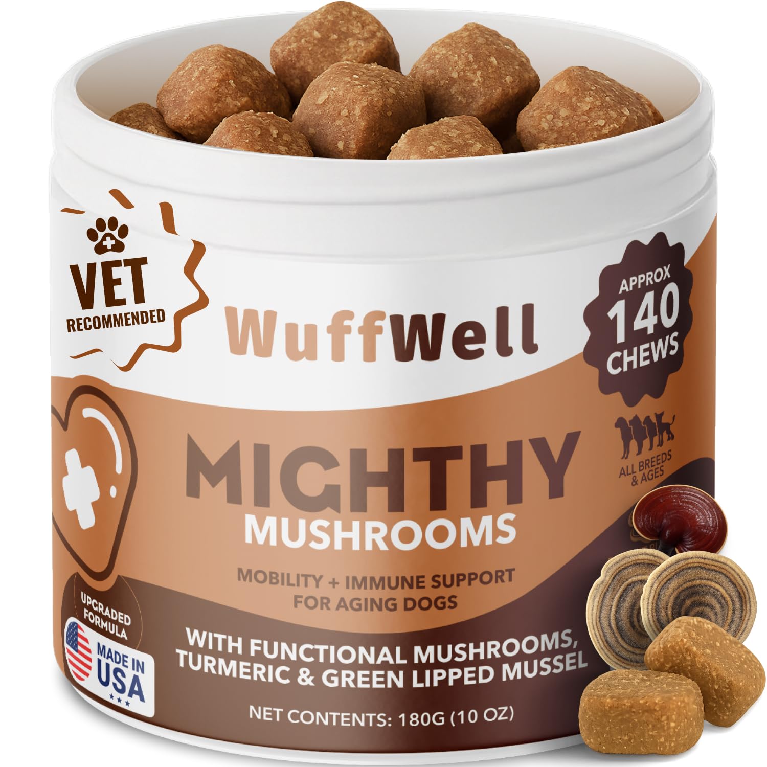 WuffWell Mighty Mushroom Supplement