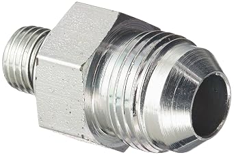Eaton Aeroquip 202702-4-8S Steel Flared Tube Fitting, Adapter, 1/2" Male JIC x 1/4" O-Ring Boss Male