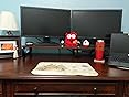 Amazon.com: Amazon Basics Rectangular Wood Monitor Stand, Computer ...