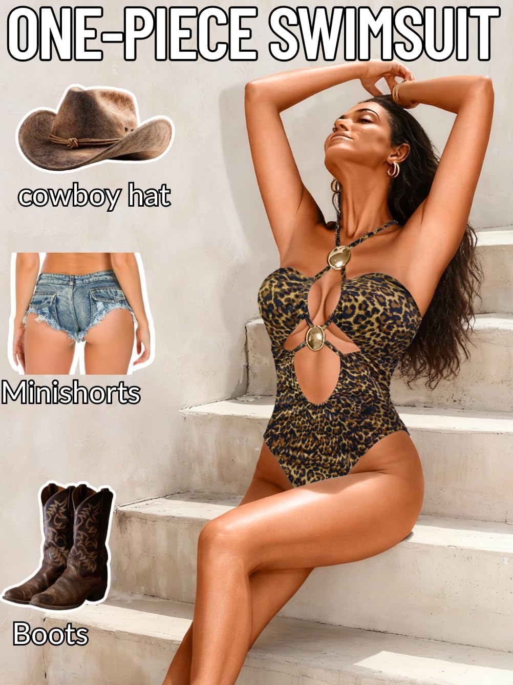 Women Sexy Plunge V One Piece Swimsuit,Backless Cheeky High Cut Out Swimsuit,Bandeau Monokini Beach Outfit Pool Party - Image 6