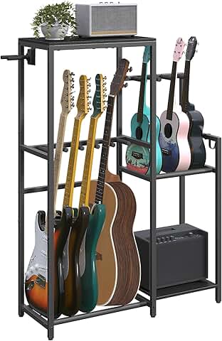 Amazon.com: Guitar & Bass Stands, Hangers & Racks - Guitar & Bass ...