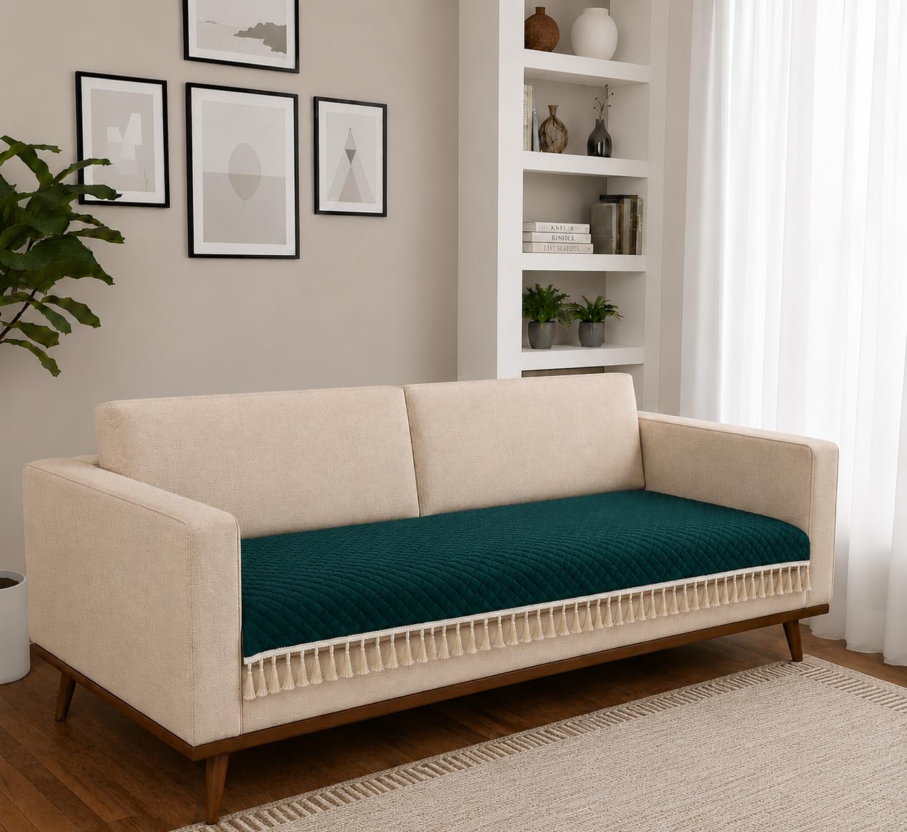Velvet Sofa Cover - Instant Home Upgrade -31