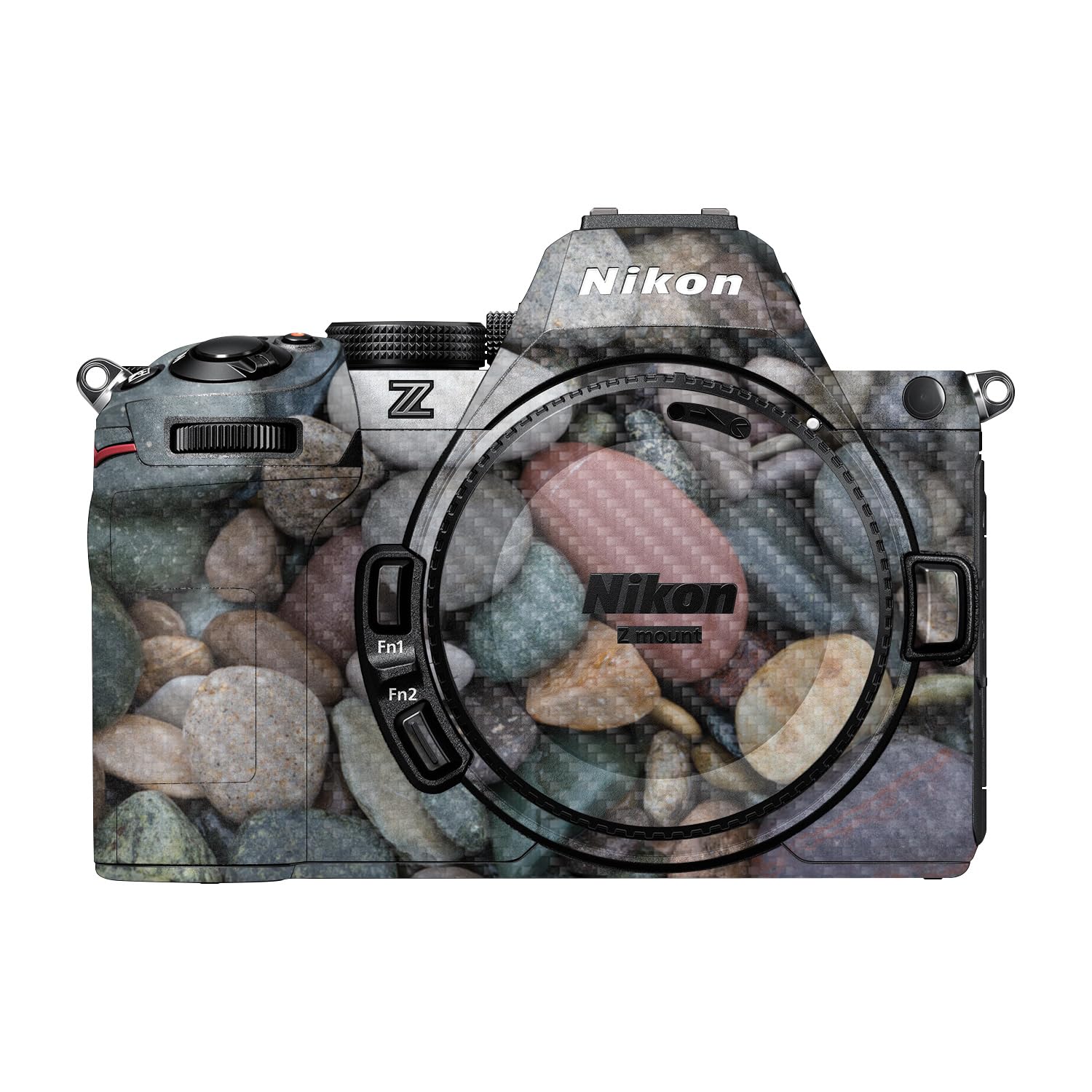 Carbon Fiber Camera Skin Compatible with Nikon Z5 II (2025) - Riverbed - Premium 3M Vinyl Protective Wrap Decal Cover - Easy to Apply | Crafted in the USA by MightySkins
