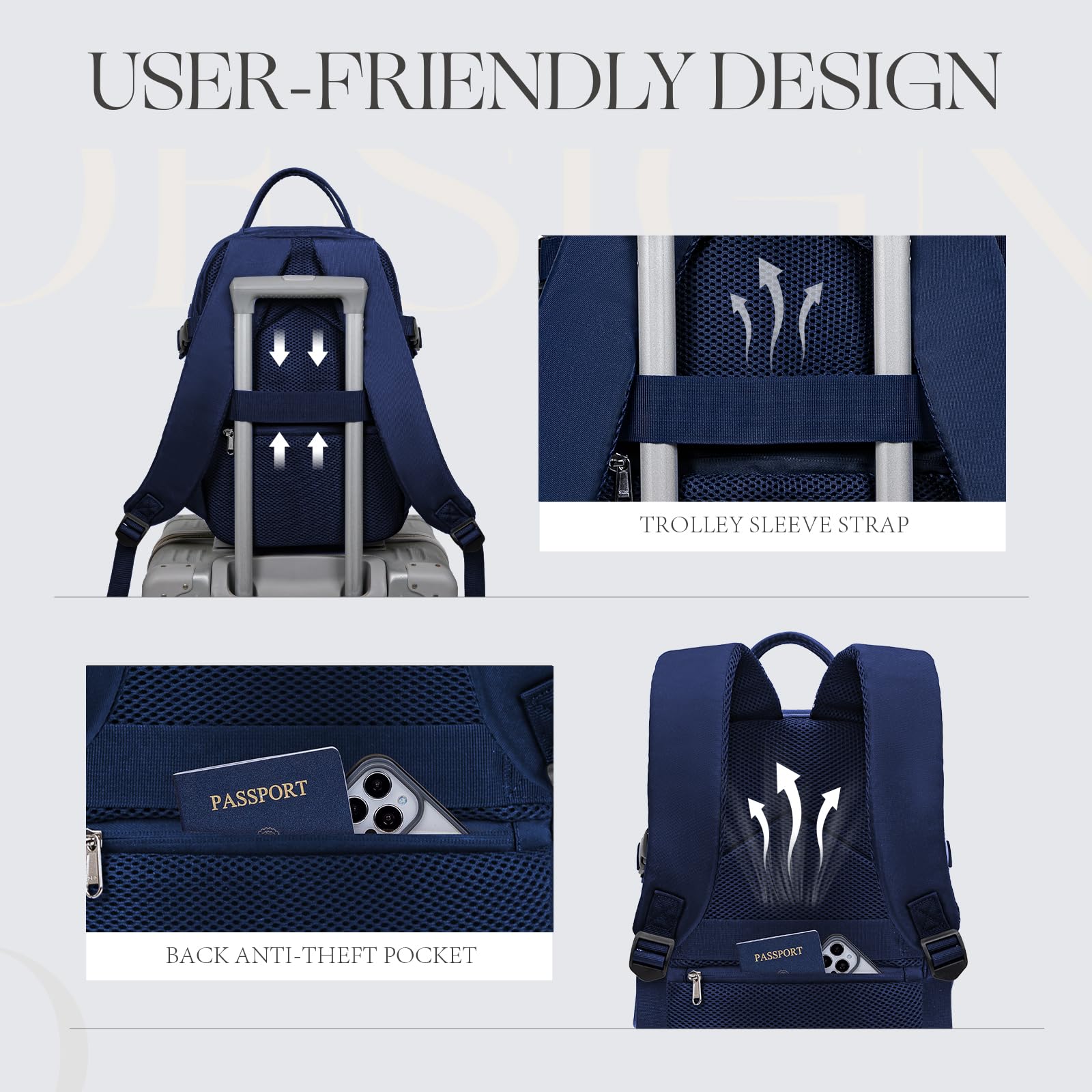 Zaino per Ryanair 40x20x25 Zaino da Viaggio Aereo Bagaglio a Mano Borsa Zaini da Viaggio Travel Bag Cabina per Easyjet Wizz