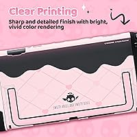 Vista 3 de Geekshare Protective Case Set Compatible with switch 2, PC Back Plate with Silicone Joysticks Covers, Includes 2 Thumb Grips, Waterproof Protection