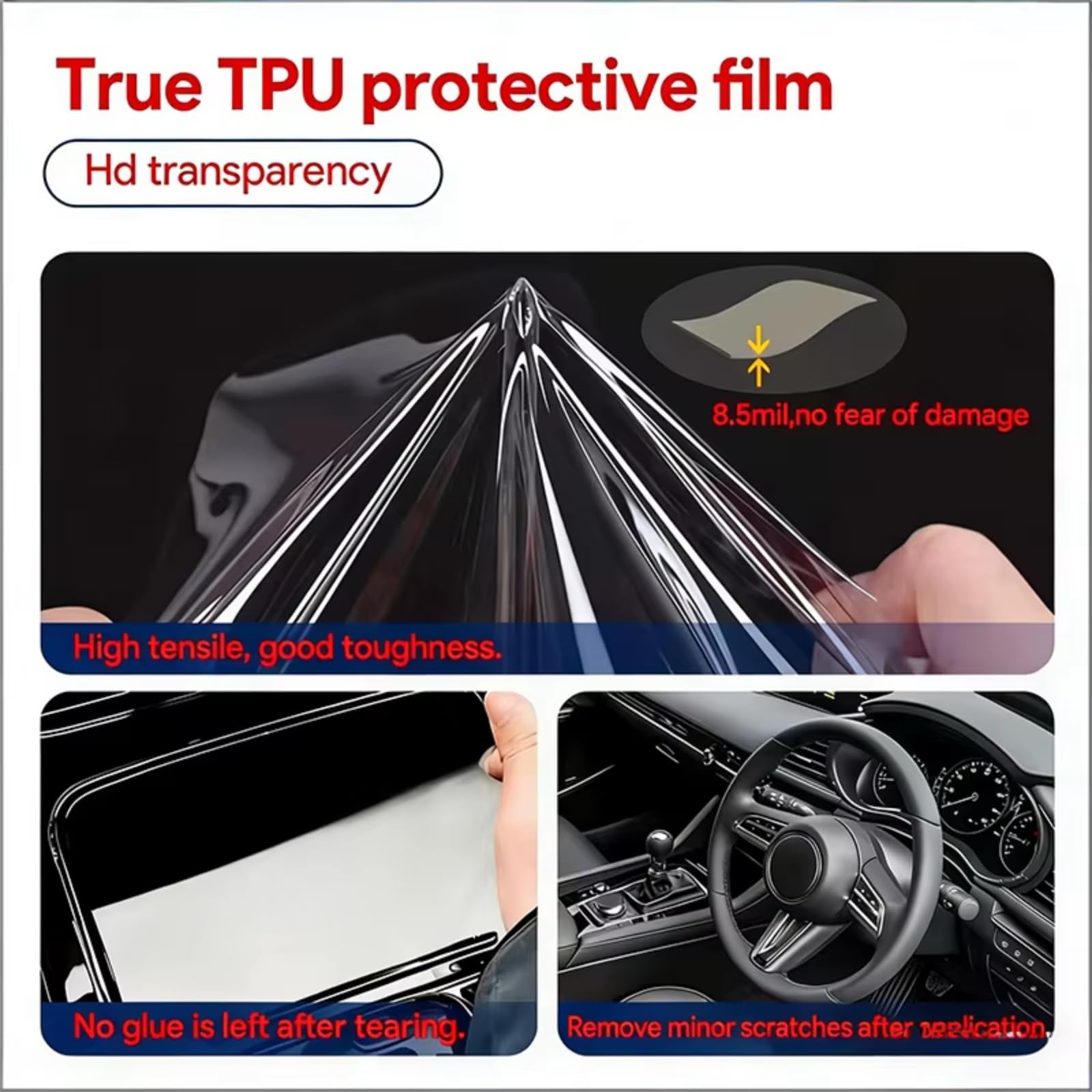 GPS Film Protection Compatible Avec Toyota Pour Corolla Pour Cross 2022-2025 Protecteur GPS Voiture Protecteur D'écran Navigation Voiture Résistant Aux Rayures HD Clair(I)
