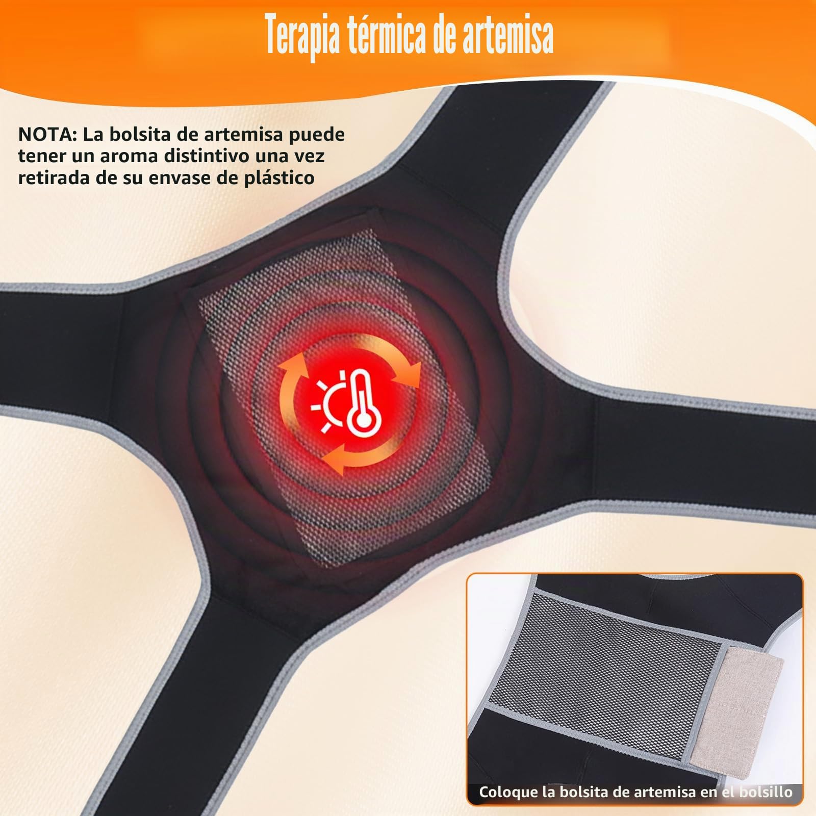 Almohadilla térmica inalámbrica para el dolor de ciática, almohadilla eléctrica para la cadera con banco de energía de 5000 mAh, 3 niveles de calor y 6 modos de masaje, almohadilla térmica de cadera