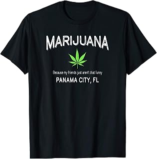 Funny Vintage Panama City FL Marijuana Smoker T-Shirt