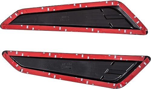 Miniatura 3 de KUAFU Cubiertas de ventilación para capó, panel decorativo de entrada de aire, 2 piezas, color negro, compatible con Chevy Camaro 1LT 2LT RS