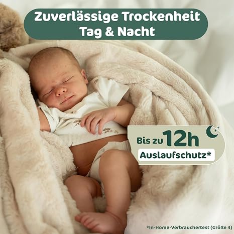 Naty BioEmbrace Baby Nappies for Newborns Size 1 (2-5kg) (Pack of 100)