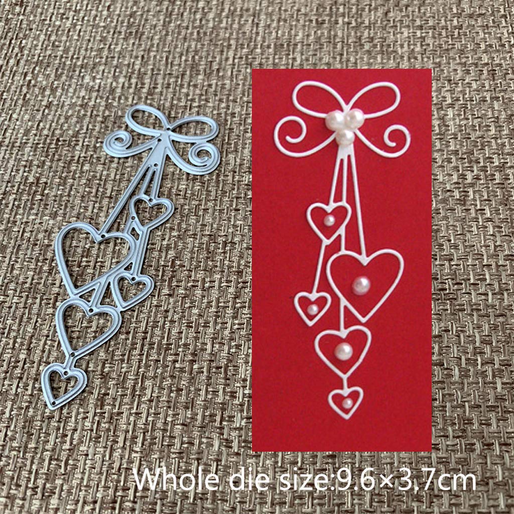 Fustelle Metalliche A Forma Di Cuore 9x8 Cm Per Scrapbooking E Biglietti - WuLi77 DIY