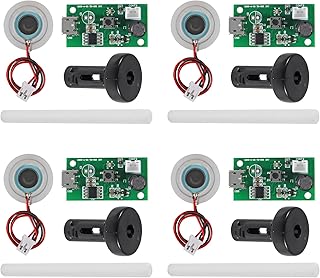 4Pcs USB Humidifier Module USB Spray Module Circuit Board Atomization Module 5V Atomization Plate Circuit Board Atomization Module Atomizer DIY Incubation Experimental Equipment