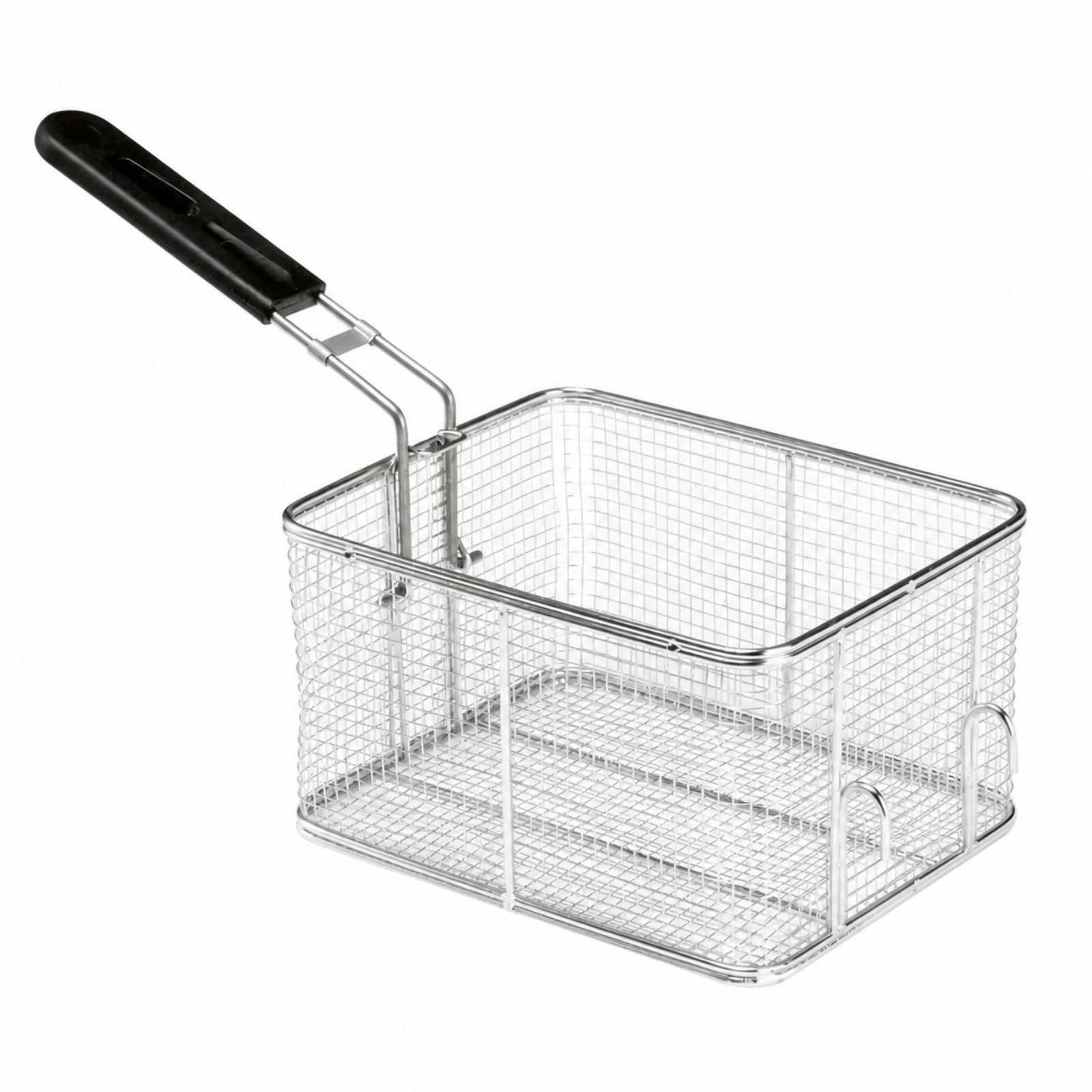 rockible Panier Friture Carré En Acier Inoxydable Robuste Panier Friture Poignée Portable pr Égttage D' Fri, 8L