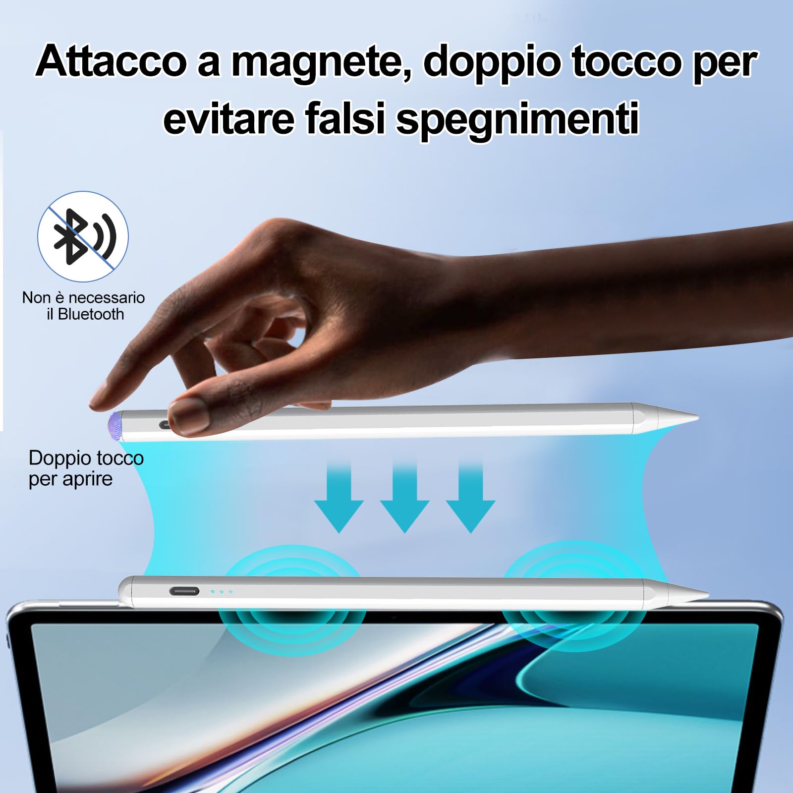 Penna stilo per stilo Apple Pencil compatibile per iPad 2/3/4/5/6/7/8 generazione Pro 9.7/10.5/11/12.9 Air 1/2/3/4 Mini 1/2/3/4  202192403