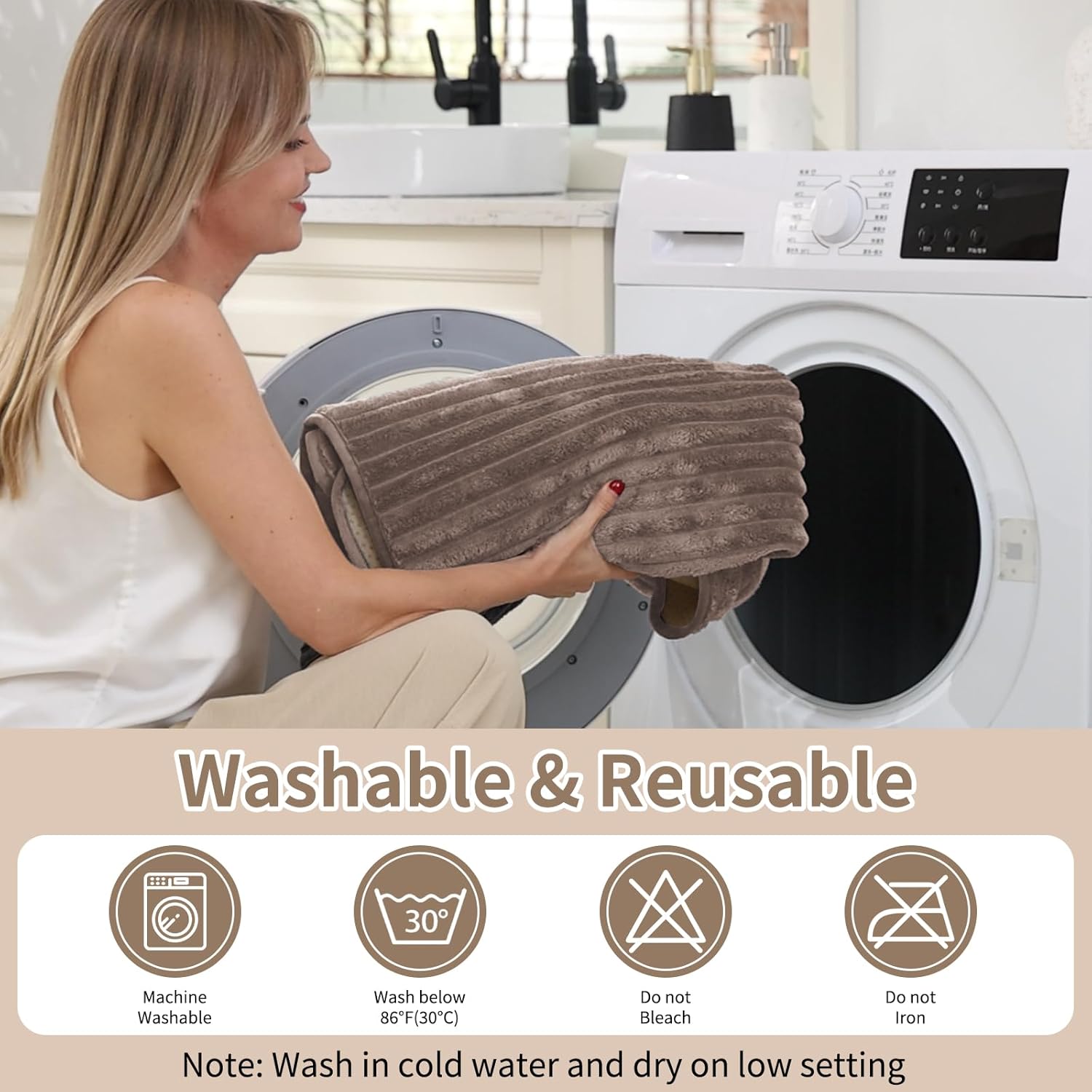 100% Waterproof Couch Covers for Dogs, 35"×70" Washable Couch Cover, Non Slip Sectional Couch Covers for 3 Cushion Sofa Cover Pet Friendly, Cat and Dog Couch Bed Cover- Coffee