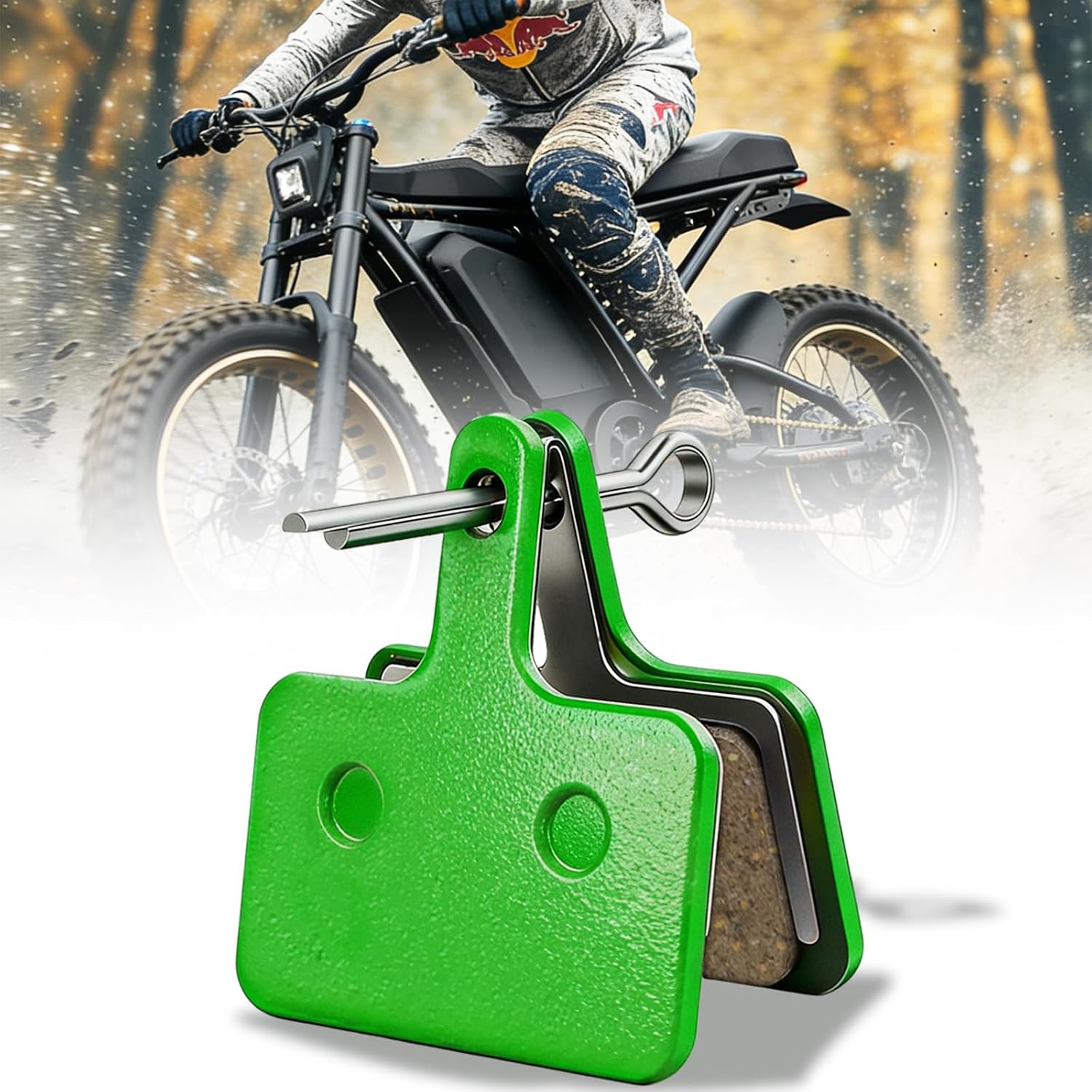 Brake Pads for Super 73 S1/S2/S/R/K1D/Z1/ZX/S/Z Adventure Series, Ridstar Q20 MINI/H20/Q20 Lite, Hikeep K6-G/K6-L/K6-T/COCO, Ebike Rear Front Disc Brake Pads, Motorbike Bicycle Parts
