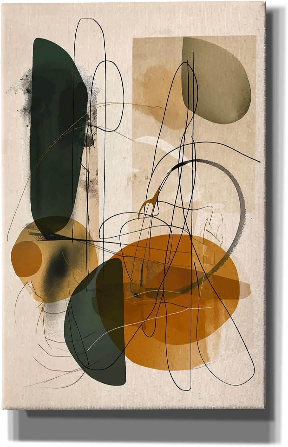 Epic Graffiti 'Abstract Beige No 1' by Andreas Magnusson Canvas Wall Art, 18" x 26"