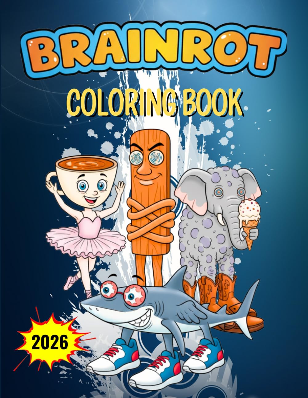 Brainrot Coloring Book: Weird and Humorous Italian-Style Brainrot Characters to Color
