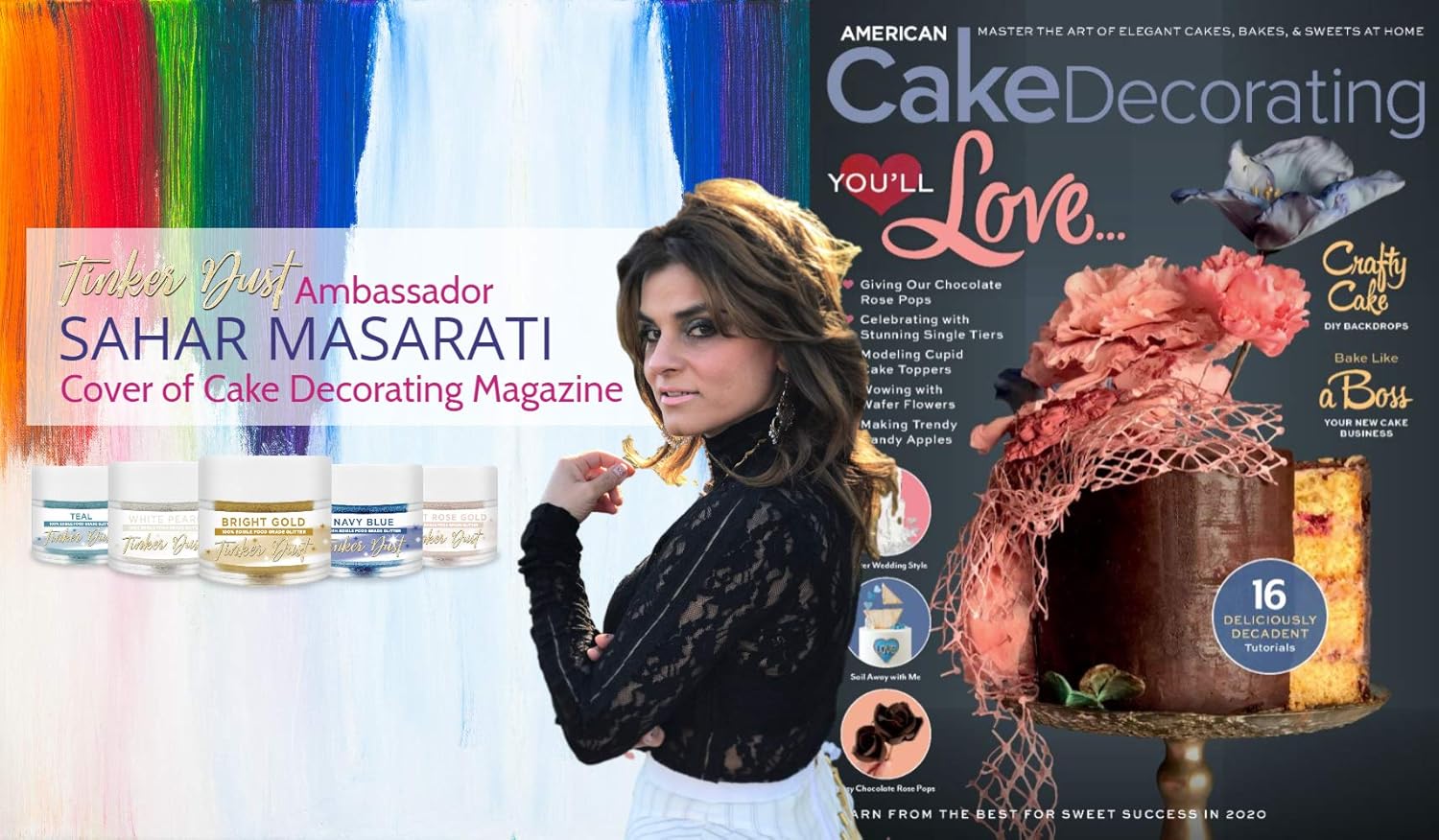 BAKELL Bright Gold Edible Glitter, 50 Grams | TINKER DUST Edible Glitter | KOSHER Certified | 100% Edible Glitter | Cakes, Cupcakes, Cake Pops, Drinks, Dessert Vegan Glitter & Dusts (50g, Bright Gold)