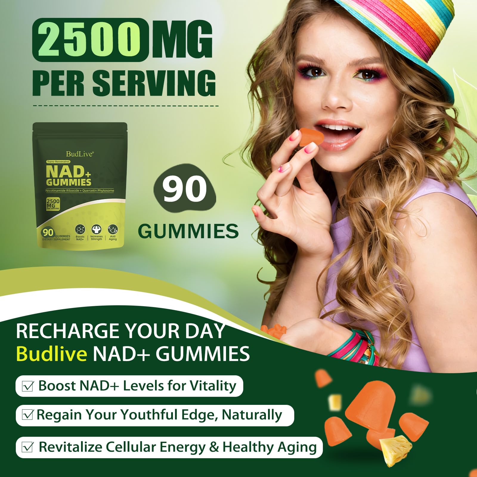 NAD Resveratrol Gummies, Liposomal NAD Gummies for Women — Amazon image 10