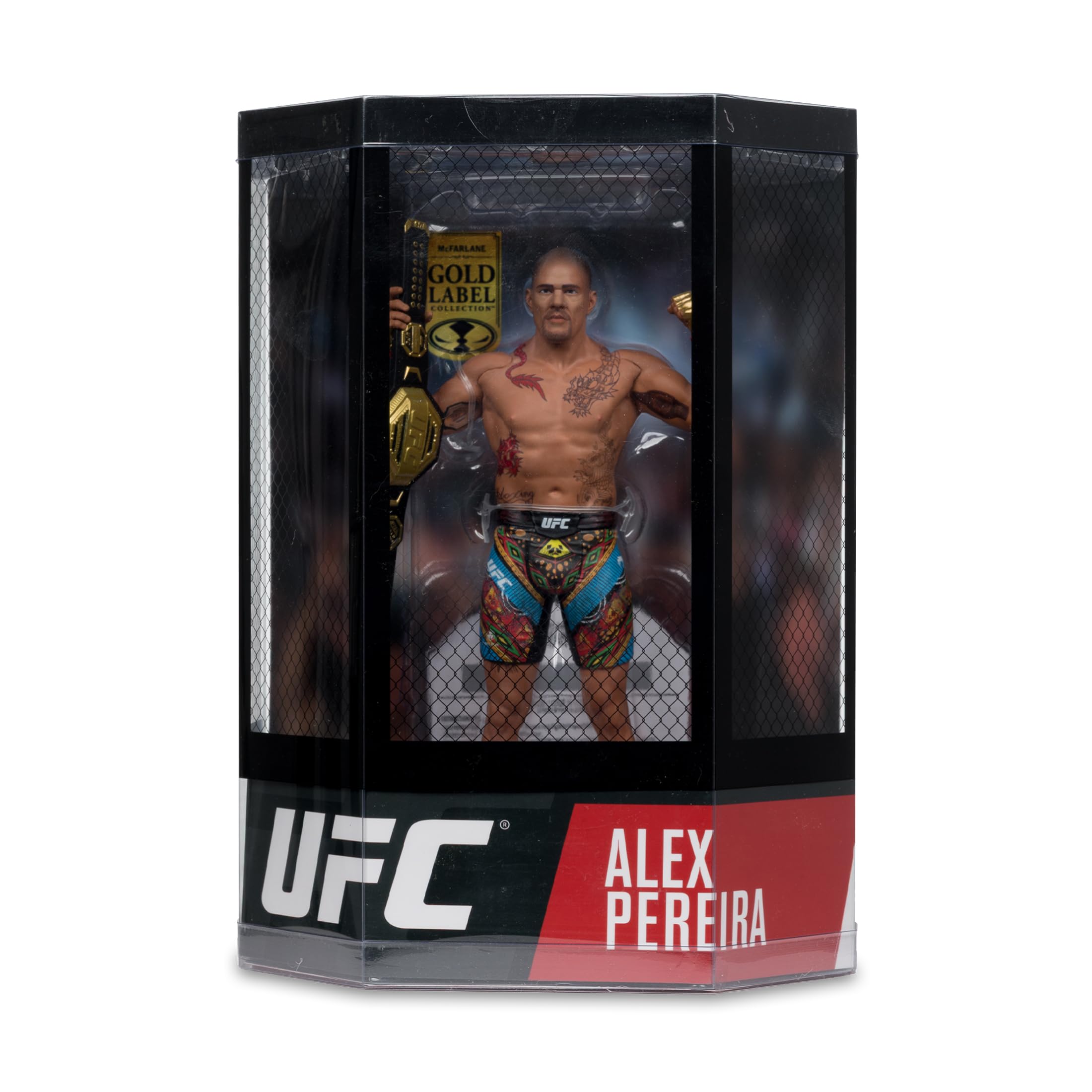 McFarlane UFC Alex Pereira Figurine posée Gold Label SportsPicks 17,8 cm