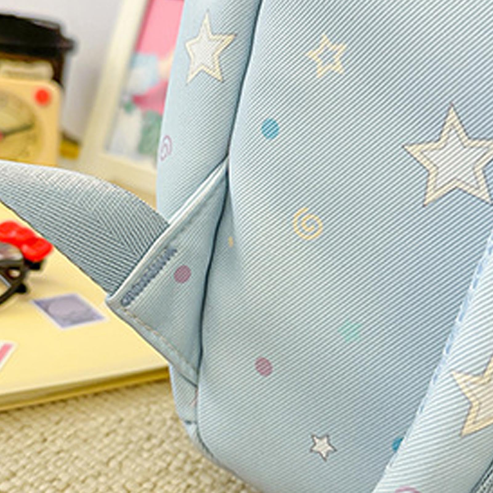 Zaino scolastico per ragazze, con ciondolo a forma di stella, borsa