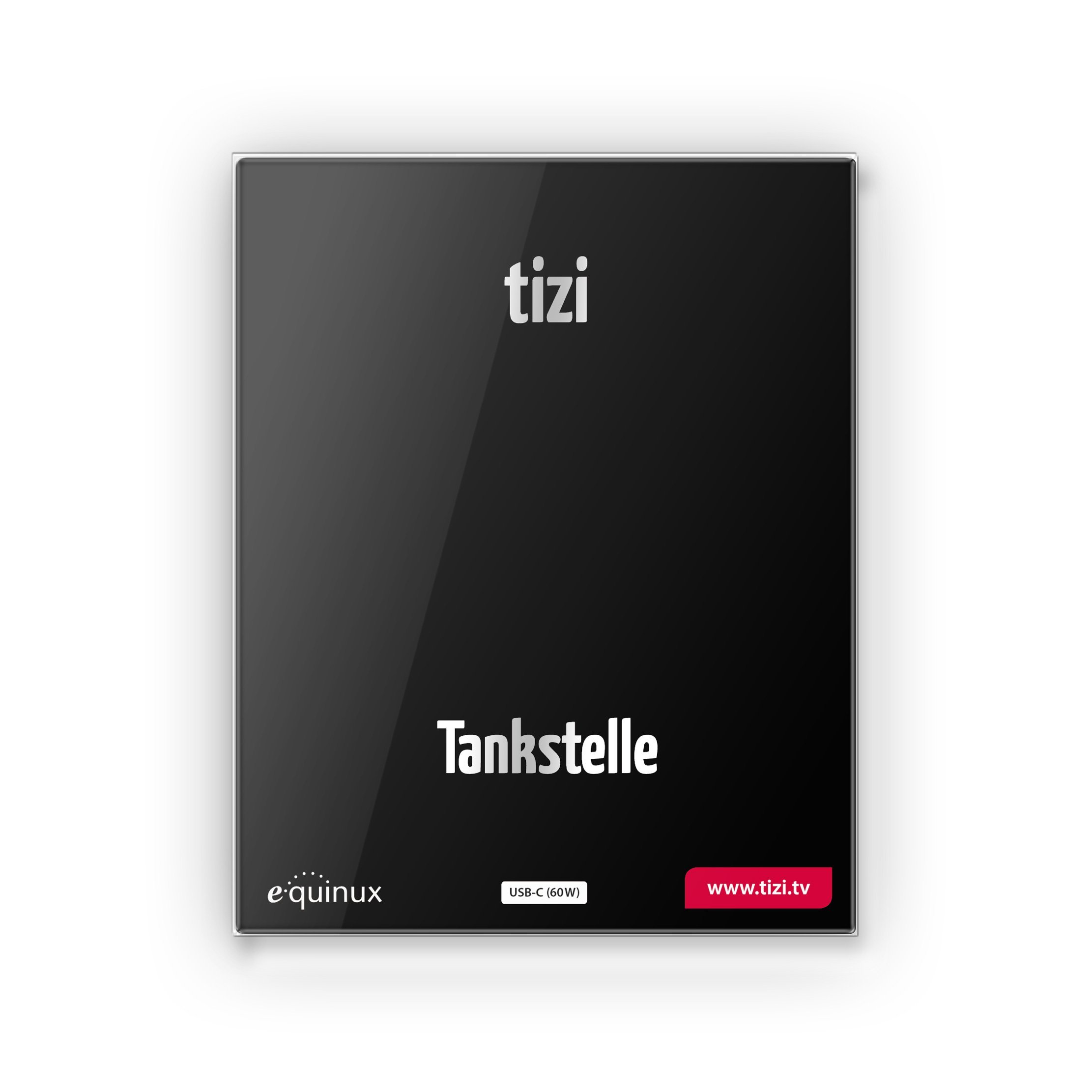 equinux tizi stacja benzynowa USB-C (60 W) - czarna - kompatybilna z Apple ładowarka PD (ładowarka ścienna z Power Delivery) - kompatybilna z Apple MacBook Pro, iPad, iPhone. Zasilacz w podróży (100-240 V)