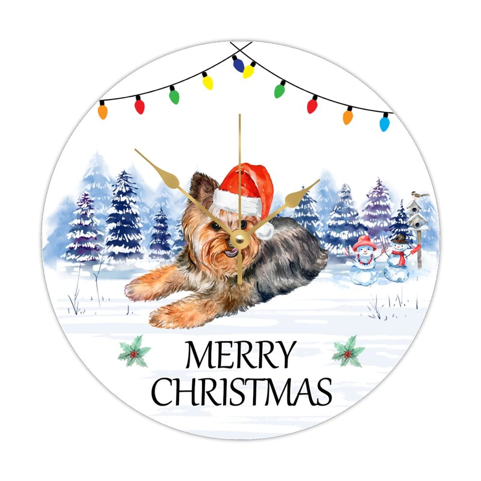 Horloge en bois Joyeux Noël - Idée cadeau idéale pour décoration de maison