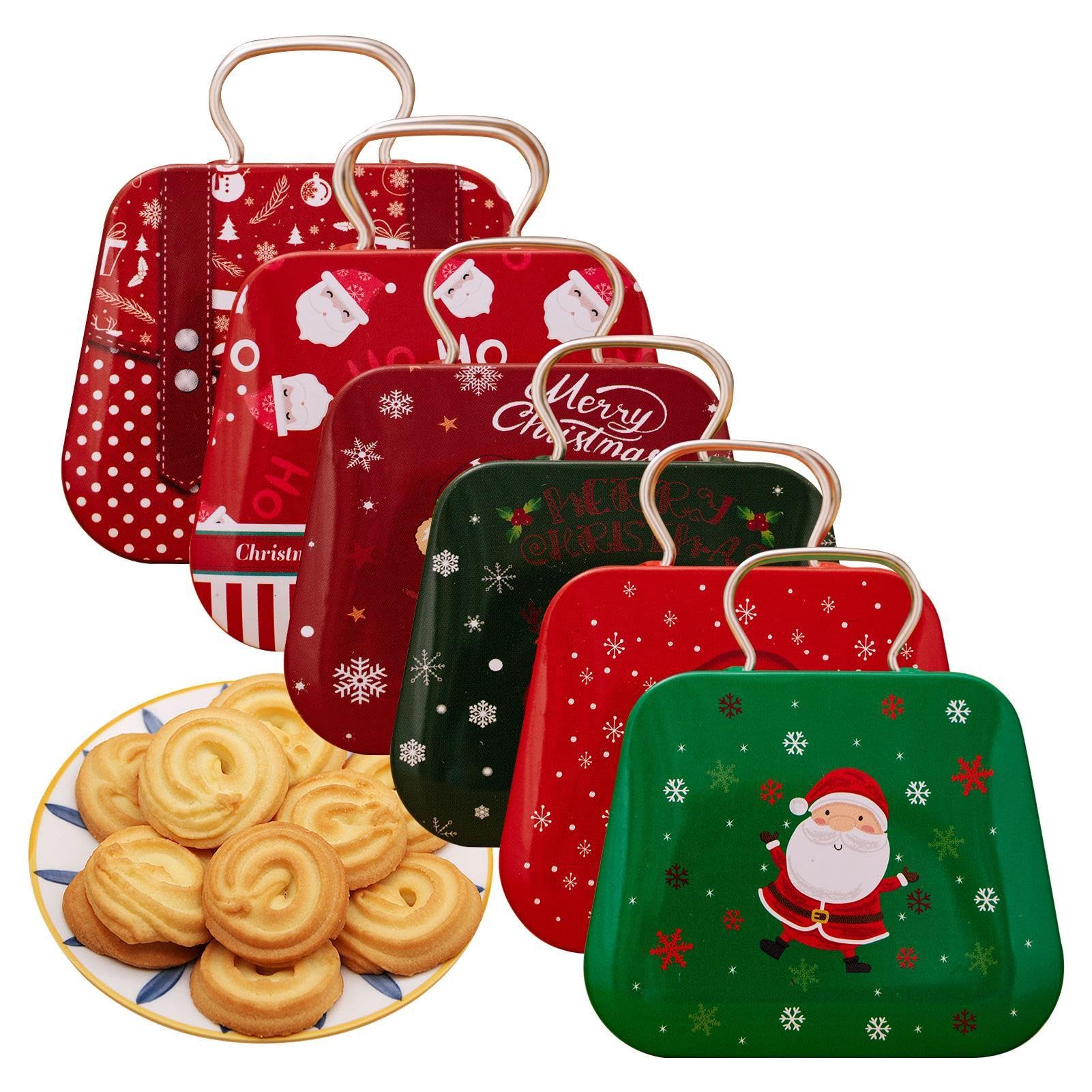 Contenedores de Navidad metálicos ideales para regalar repostería