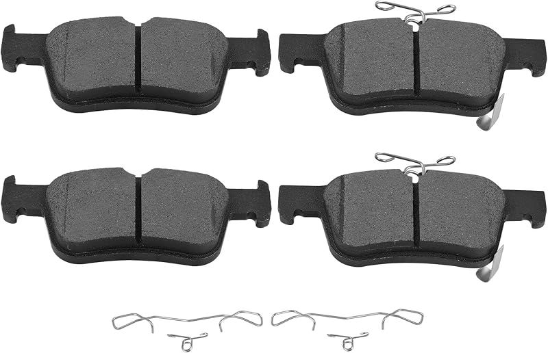 Pastilhas de freio traseiras cerâmicas SCITOO D2102-9106 para Acura e Honda – Jogo com 4 unidades