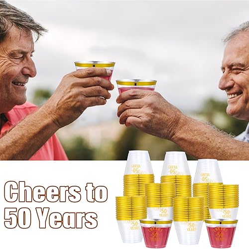 Miniatura 3 de Roshtia 100 vasos de plástico transparente de 9 onzas, vasos de plástico transparente desechables para copas de vino, cócteles, fiestas, suministros