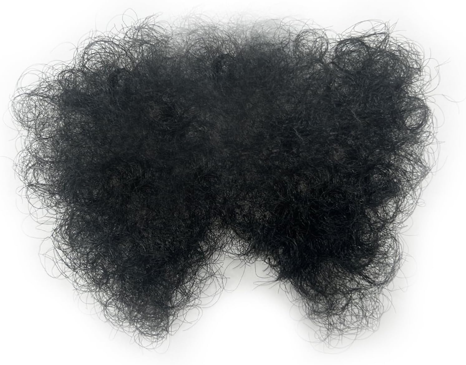 Fake Private Hair Invisible Realistic Bikini Body Hairs Fake Chest Hair Mustache Fake armpit hair 100% Handmade (Black)