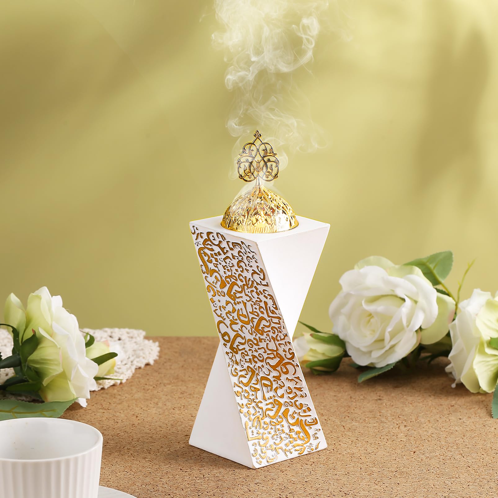 Amazon.com: TERSCHELLING White Bakhoor Burner, Charcoal Incense