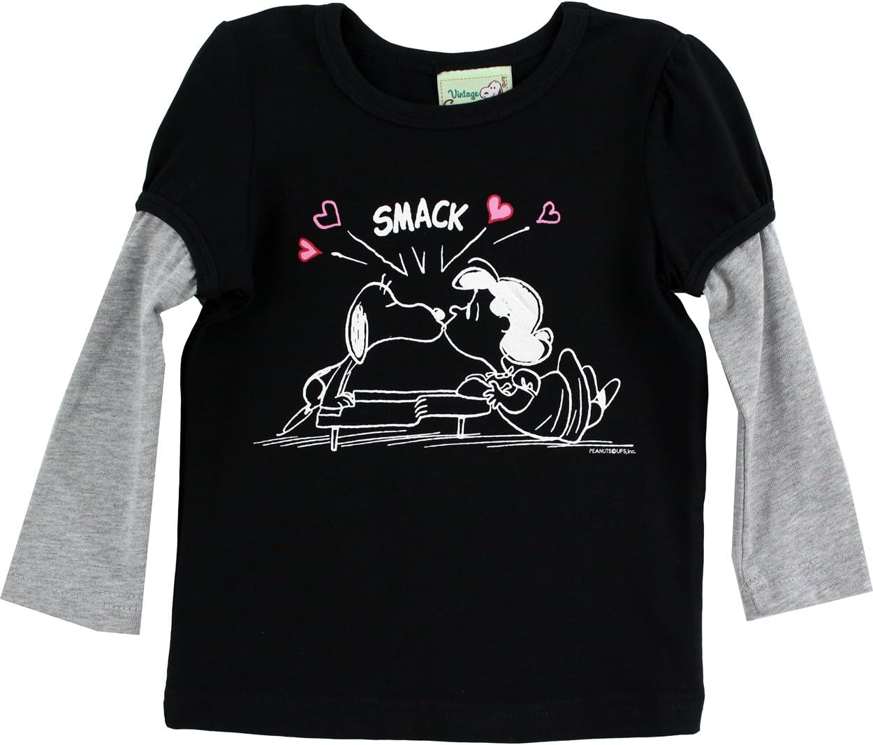 Peanuts Snoopy Lucy Toddler Black T-Shirt PN11212 (3T)