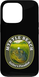 Myrtle Beach Golfers Paradise Funny Alligator Golf Gift Case for iPhone 13 Pro
