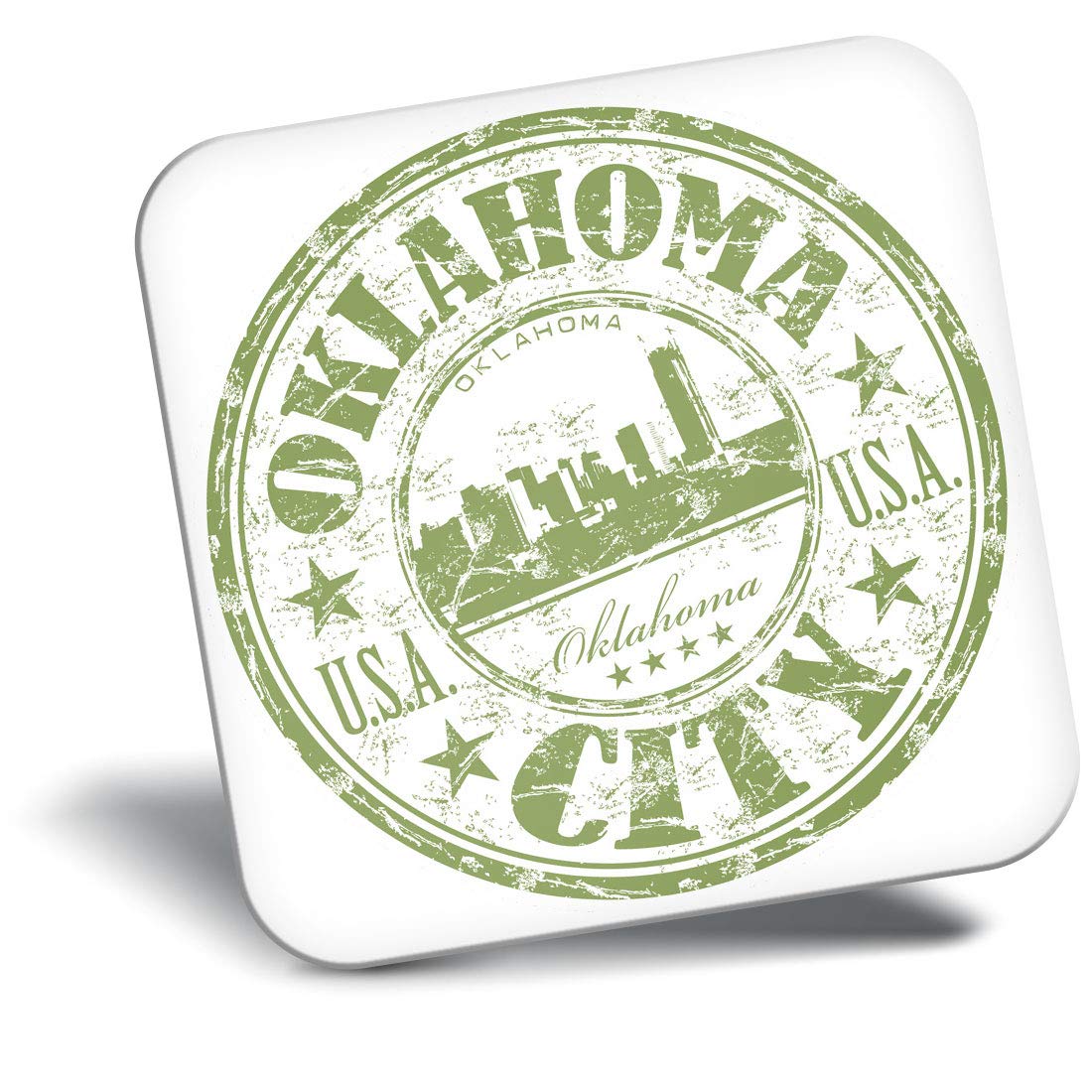 Destination Vinyl ltd Fridge Magnet - Oklahoma City USA American Travel 5833