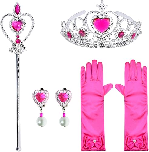 Miniatura 2 de Luxury Princess Dress Costumes with Shining Long Cape Girls Birthday Party Rosa-2