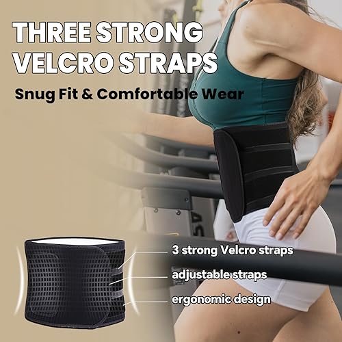 Miniatura 4 de Nano - Entrenadores de cintura plateados para mujer, cinturón reductor de cintura y banda para el sudor, reduce la grasa del vientre