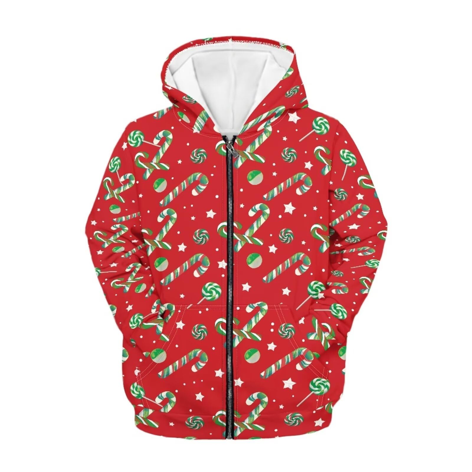Zipper Hoodie for Kids Full Zip Up Sweatshirt Active Coat Hooded Pullover with Pockets Size 6-16 Boys Girls