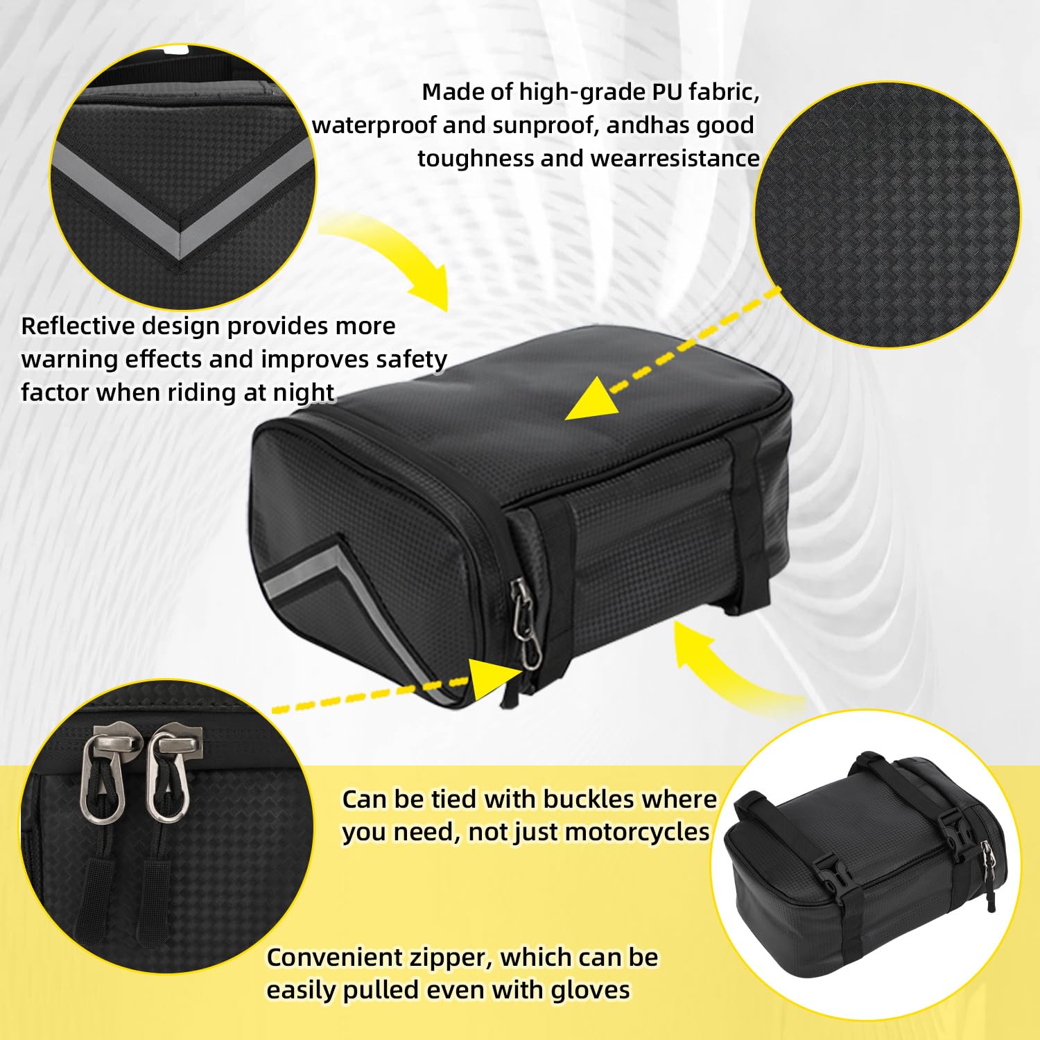 Motorrad Tasche, Motorrad Hecktasche, Multifunktionale PU Leder Motorradtasche Rücksitz Tasche für Sur Ron Dirt Bike Dual Sport Bike Enduro eRide Pro SS 3.0 L3e Talaria 3X Quad