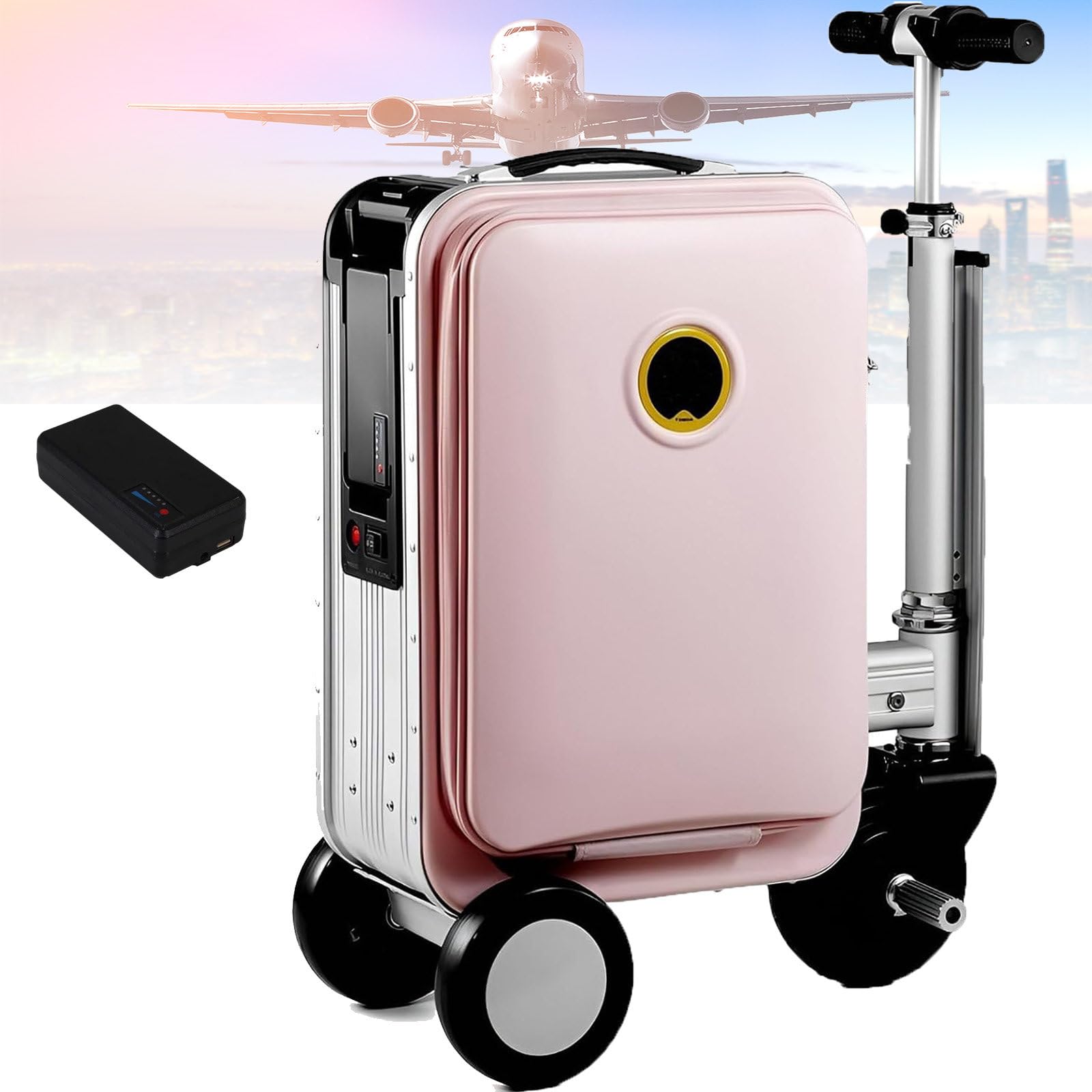 Valise électrique intelligente cabine rose PinkA-1B voyage 13 km/h