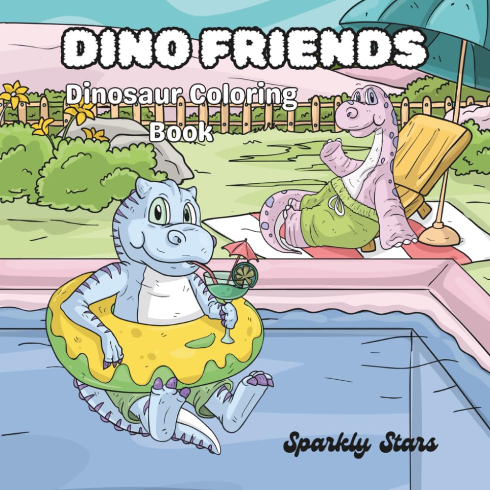 Dino Friends: Dinosaur Coloring Book
