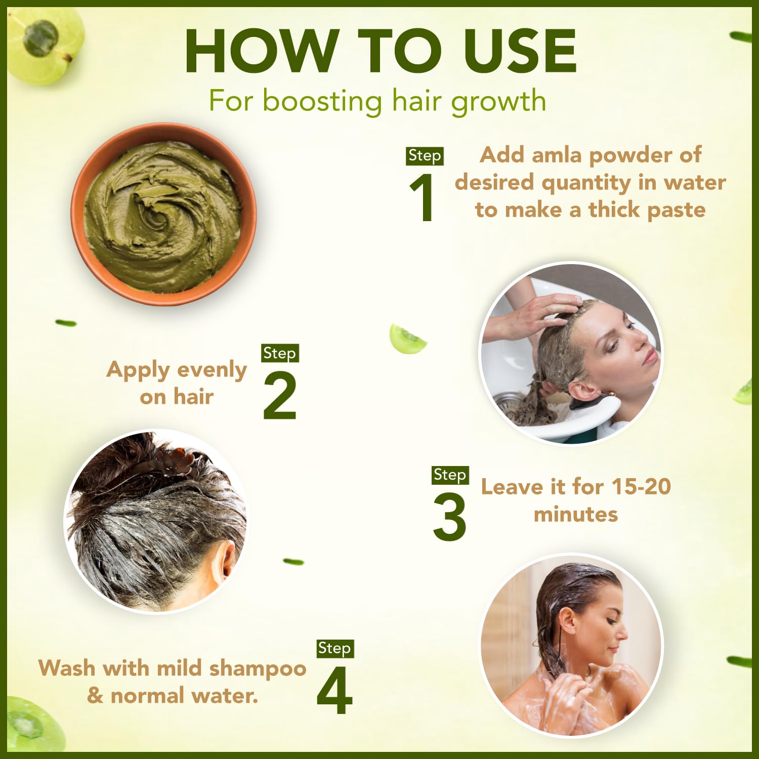 Organic Amla Powder (150gm) | Hair Growth & Dandruff Care | Pure Indian Gooseberry for Glowing Skin | 100% Natural Dried — Amazon image 4