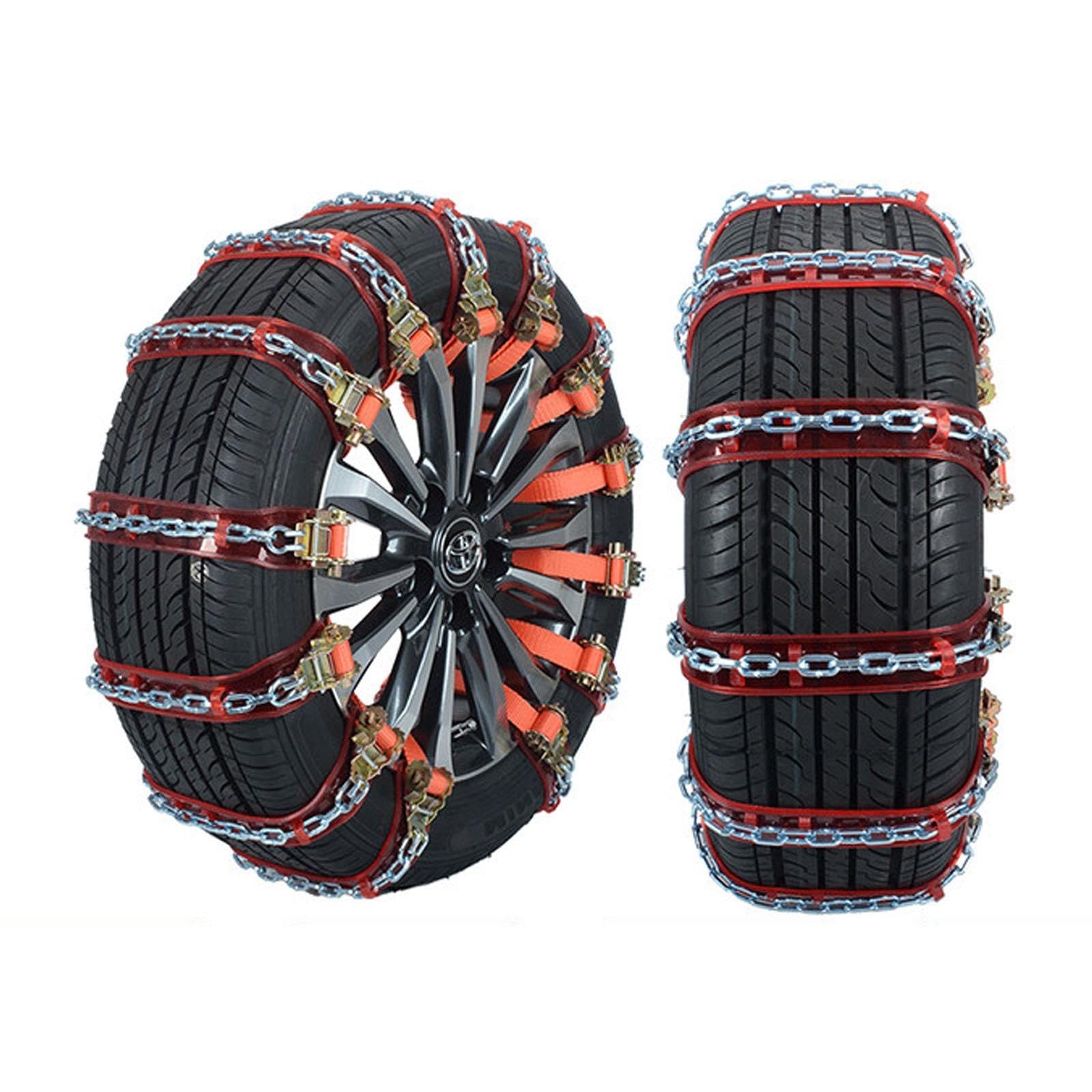 Cadenas Nieve Coche, Fundas p Neumáticos de Nieve