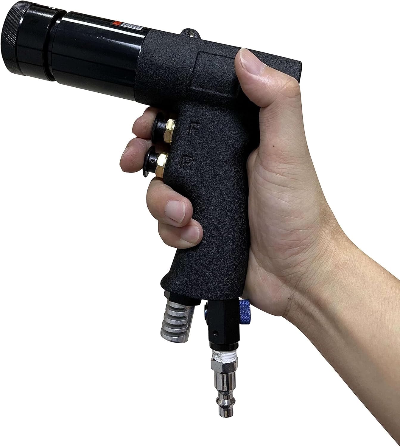 VOTOER Pneumatic Rivet Nut Gun Tool, 1/4, 5/16 inch Heavy Duty Adjustable Speed Air Rivet Gun with Mandrels Riveting Gun Kit Riveter Set Pull Rivnut Gun (803 Model)