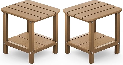 Miniatura 36 de SERWALL Mesa auxiliar Double Adirondack, Mesa auxiliar de forma rectangular, Negra