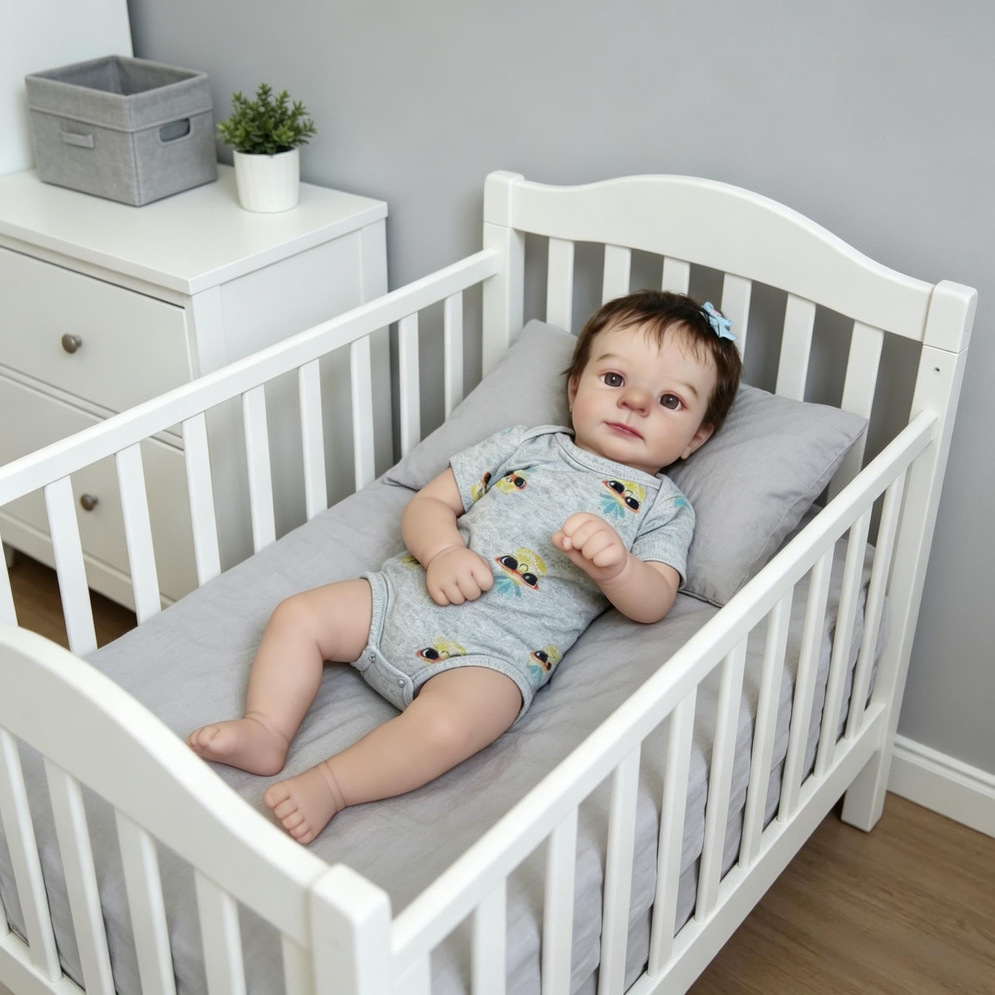 Reborn Baby Dolls silikonowe winylowe na całe ciało, 45 cm, realistyczna lalka niemowlęca, z anatomicznie poprawnymi lalkami Reborn, realistyczna lalka noworodka, z akcesoriami do zabawek