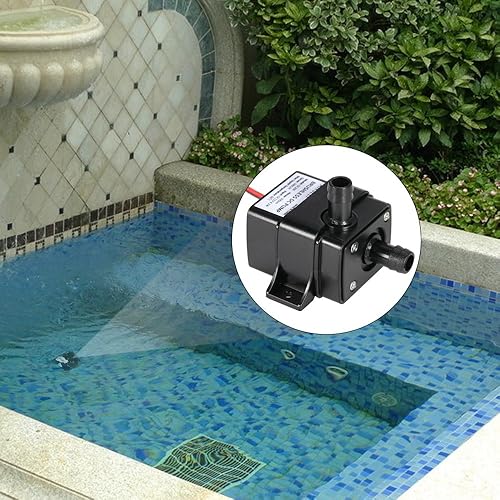 Miniatura 2 de Anself Mini bomba de agua sumergible para pecera acuario fuente Flowerpot DC12V 4.8W